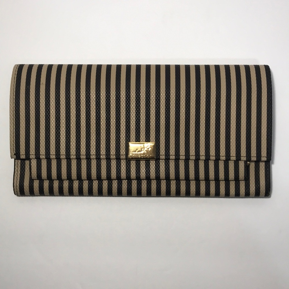 Collection envelope clutch striped